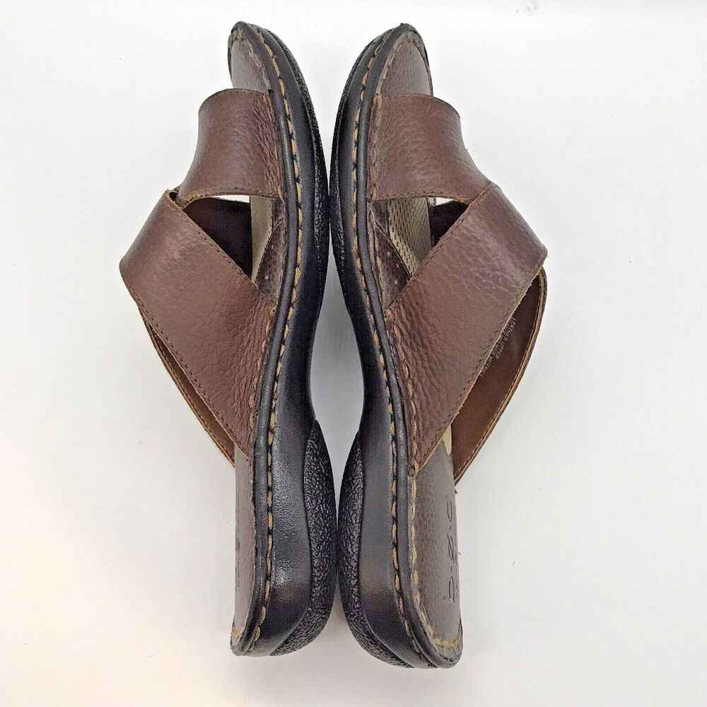 B.O.C. Kalba French Roast Brown Full Grain Leather Strappy Women's 8M Sandals - Picture 7 of 11